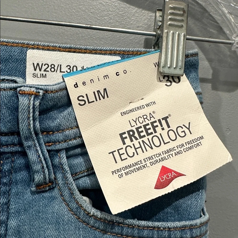 Primark Denim Co. Men’s Button Fly Blue Denim Slim Jeans Size 28